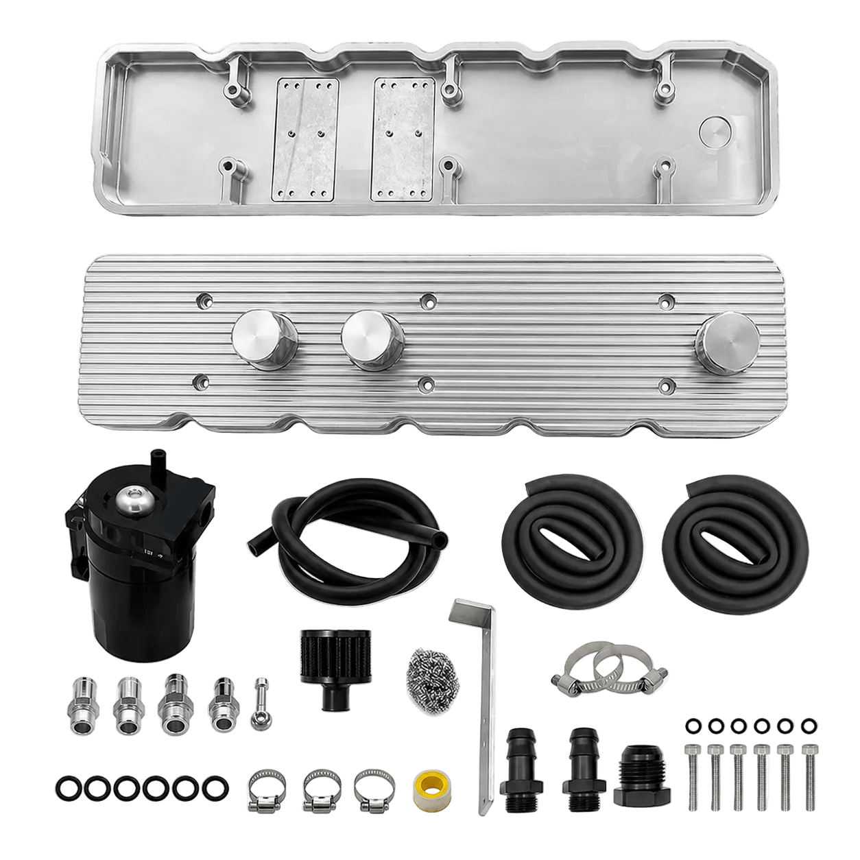 06–24 Ram Cummins 5.9L/6.7L Billet Valve Cover + Oil Catch Can Kit (CCV)