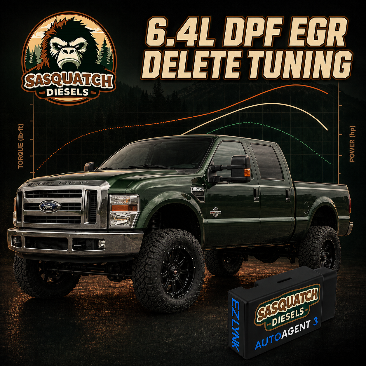 2008-2010 Ford Powerstroke 6.4L | EZ Lynk DPF EGR DELETE Tunes ONLY
