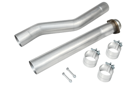 2003–2007 Ford 6.0L Powerstroke 3.5″ CAT & Muffler Delete Pipe | F-250/F-350 Super Duty