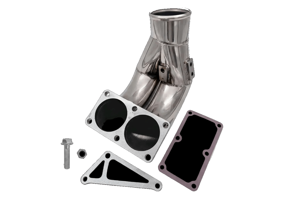 2007.5–2018 Dodge/Ram 2500/3500 6.7L Cummins 3.5" High-Flow Intake Horn / Manifold Elbow (Stainless Tube Horn)