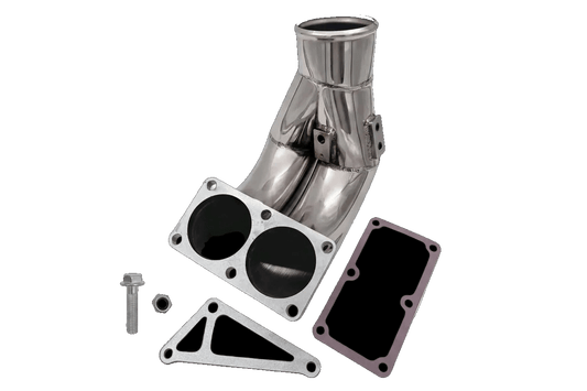 2007.5–2018 Dodge/Ram 2500/3500 6.7L Cummins 3.5" High-Flow Intake Horn / Manifold Elbow (Stainless Tube Horn)