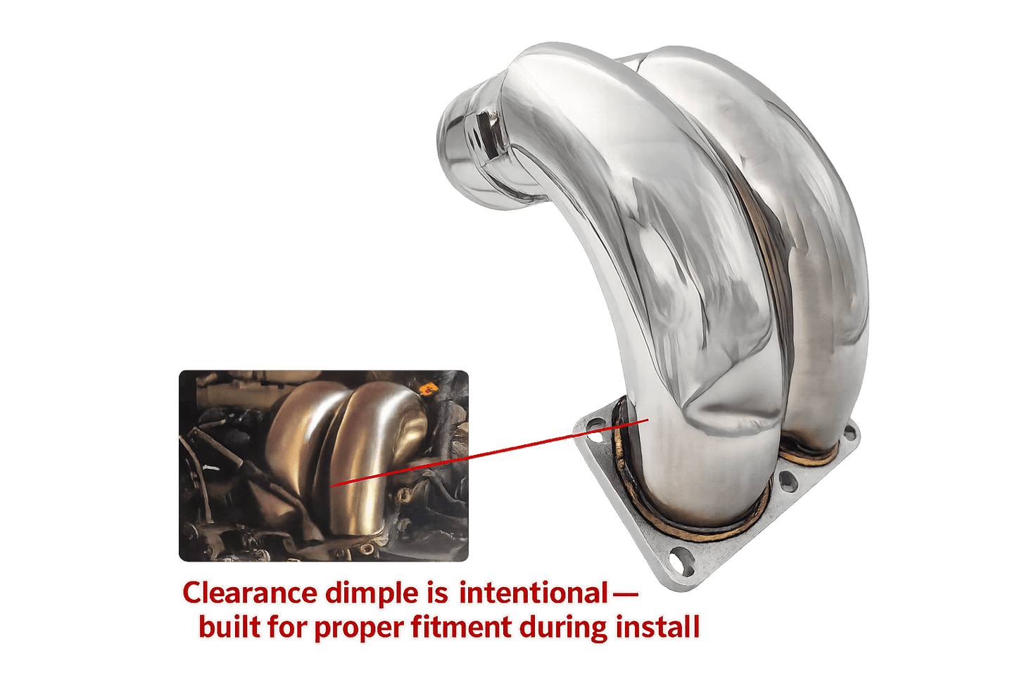 2007.5–2018 Dodge/Ram 2500/3500 6.7L Cummins 3.5" High-Flow Intake Horn / Manifold Elbow (Stainless Tube Horn)