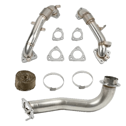 High-Flow Up-Pipes (OEM-Length) Optional Downpipe | 2017–2026 L5P Duramax 6.6 (2500HD/3500HD)